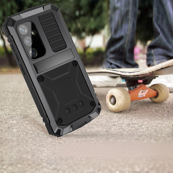Obrnené puzdro pre Samsung Galaxy S25+ Plus, R-JUST, čierne
