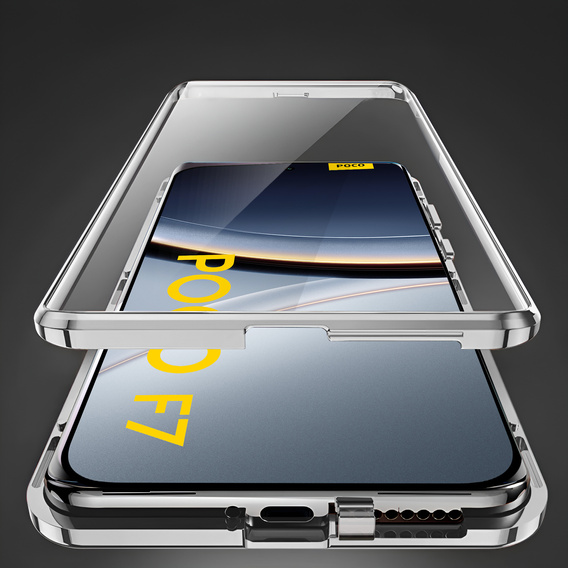 Magnetické puzdro Dual Glass pre Xiaomi Poco F7 5G