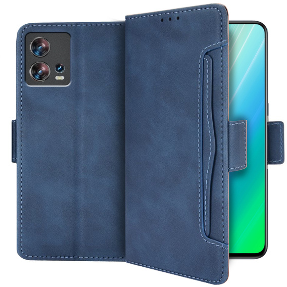 Klapkové puzdro pre Motorola Edge 30 Fusion 5G, Card Slot, modré