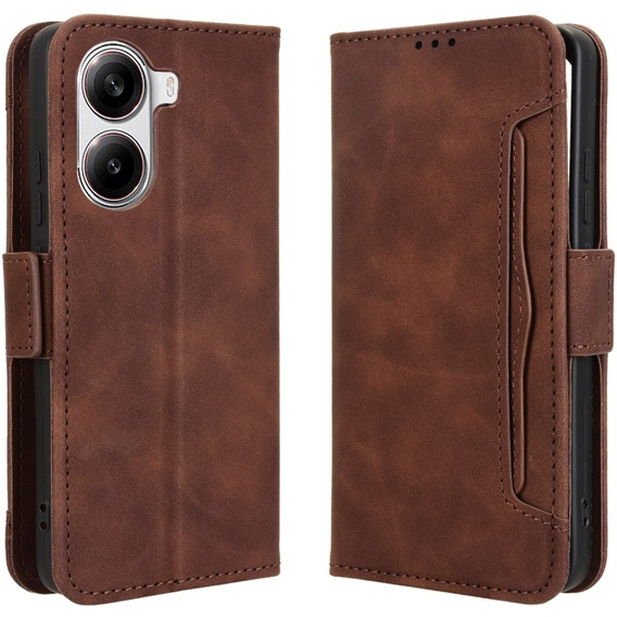 Klapkové puzdro pre Xiaomi Poco X7 Pro 5G, Card Slot, hnedé