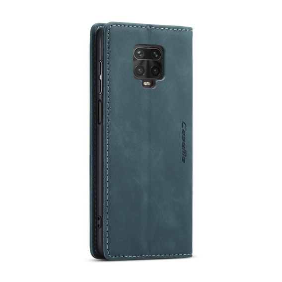 CASEME puzdro pre Xiaomi do Redmi Note 9s / 9 Pro, Leather Wallet Case, modré