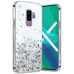 Obal na mobil pre Samsung Galaxy S9+ Plus, Glittery, priehľadné