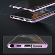 Puzdro pre Samsung Galaxy S23 Ultra, Magnetic Dual Glass, fialové