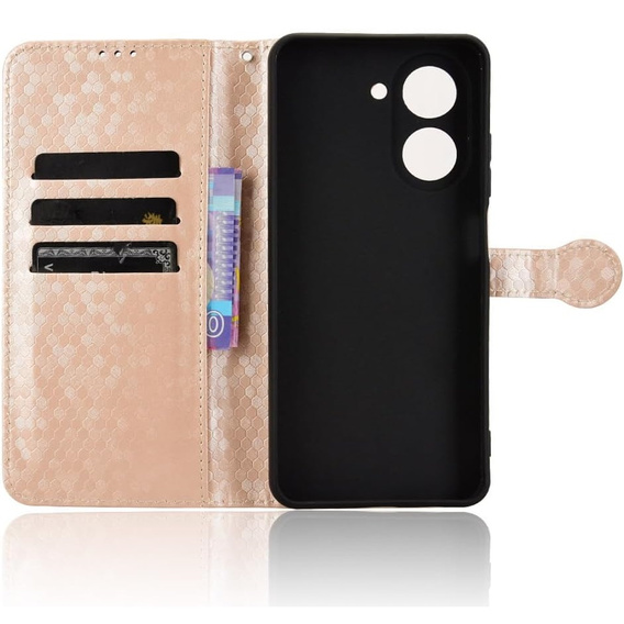 Flipové puzdro pre Xiaomi Redmi A5, Wallet Rhombus, ružové