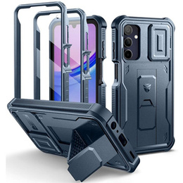 Obrnené puzdro pre Samsung Galaxy A15, Dexnor Full Body (Two Frames), modré