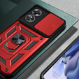 Obal na mobil pre Oppo A17, CamShield Slide, červené