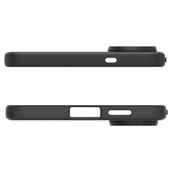 Puzdro Spigen pre Samsung Galaxy S25 Edge, Liquid Air, čierne + tvrdené sklo 9H
