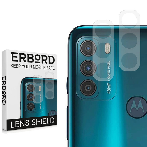 2x tvrdené sklo ERBORD na kameru Motorola Moto G50