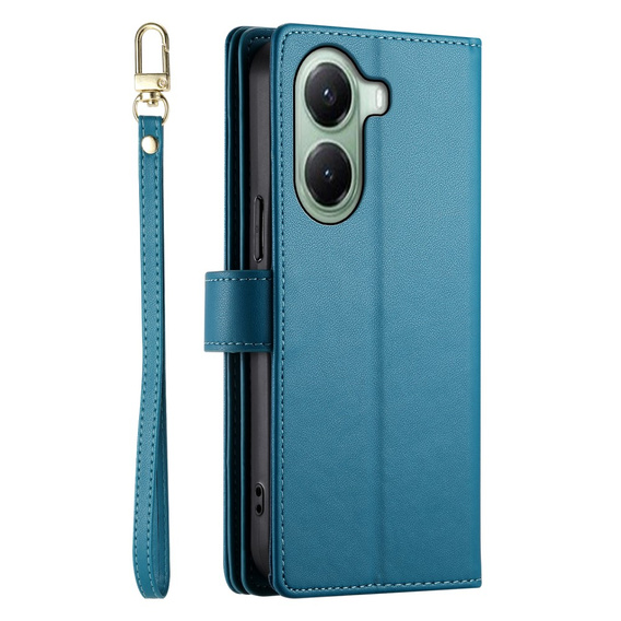 Klapkové puzdro pre Xiaomi Poco X7 Pro 5G, Wallet Zipper Pocket, modré