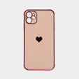 Obal na mobil pre Apple iPhone 11, Electro heart, ružové rose gold