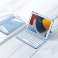 Puzdro + klávesnica iPad 10.2 2021 / 2020 / 2019 7/8/9 gen, modré