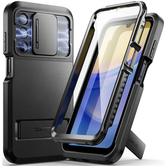 Obal na mobil pre Samsung Galaxy A15 5G, Suritch Basic, čierne