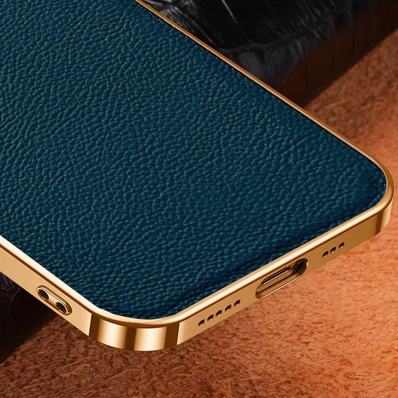 Obal na mobil pre Samsung Galaxy S21 FE 5G, Cowhide Leather, zelený