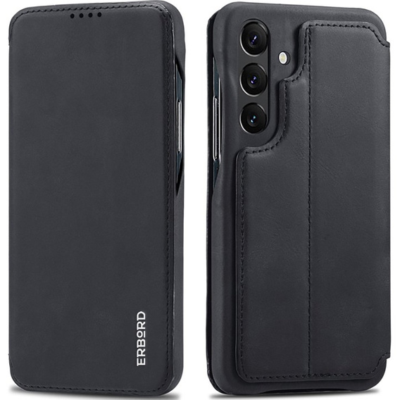 Klapkové puzdro pre Samsung Galaxy A54, ERBORD Retro, čierne