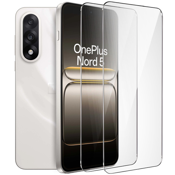 2x tvrdené sklo ERBORD 9H Hard Glass na displeji pre OnePlus Nord 5