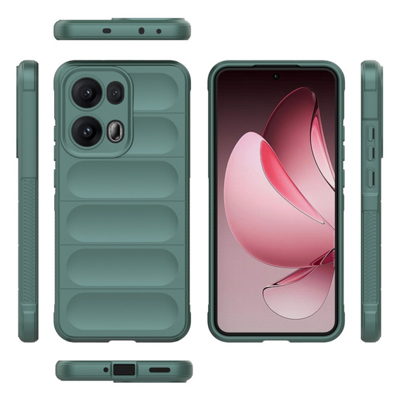 Obal na mobil pre Oppo Reno 13 Pro, Gaming Shockproof, zelený