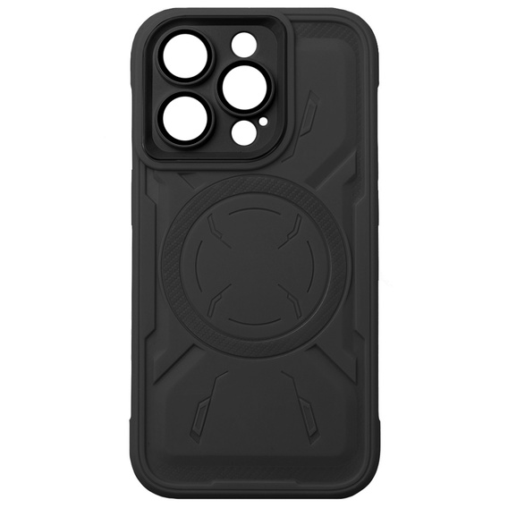 Puzdro pre iPhone 15 Pro, ERBORD Armor Mag, čierne