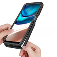 Puzdro pre Motorola Moto G42 4G, Shockproof, s fóliou, čierne
