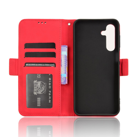 Klapkové puzdro pre Samsung Galaxy A26, Card Slot, červené