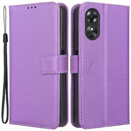 Klapkové puzdro pre Oppo A17, Wallet Smart Magnet, fialové