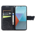 Klapkové puzdro pre Xiaomi Redmi Note 13 Pro 5G, Butterfly, čierne