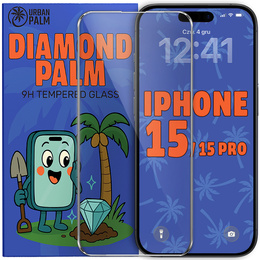 Tvrdené sklo Diamond Palm pre iPhone 15/15 Pro