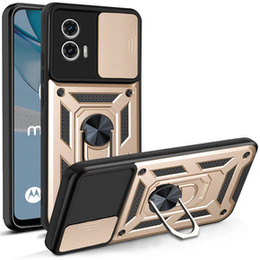 Obal na mobil pre Motorola Moto G53 5G, CamShield Slide, zlaté