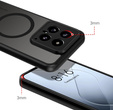 Puzdro pre Xiaomi 14T Pro, pre MagSafe, ERBORD Matt Case, čierne + sklo na displej