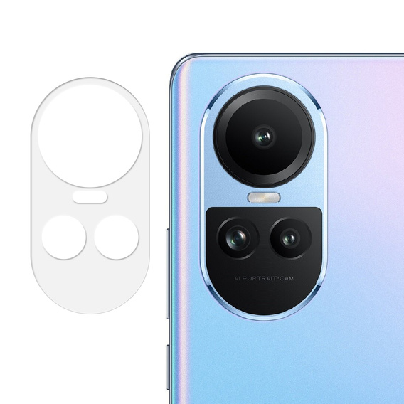 2x tvrdené sklo ERBORD na kameru Oppo Reno 10 / 10 Pro, priehľadné