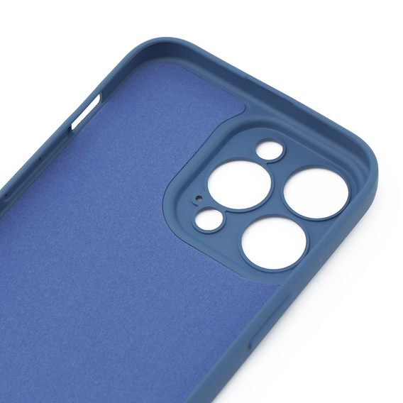 Obal na mobil pre iPhone 15 Pro Max, Silicone Lite, tmavomodré