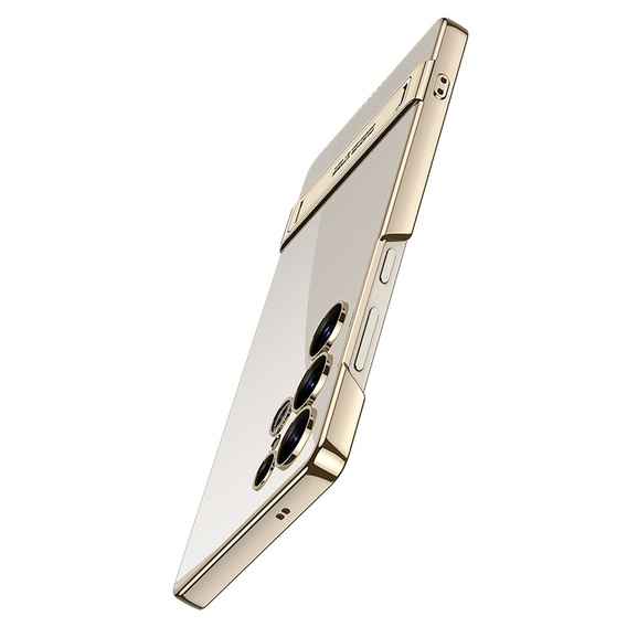 Puzdro pre Samsung Galaxy S25 Ultra, GKK Kickstand Hard Case, zlaté