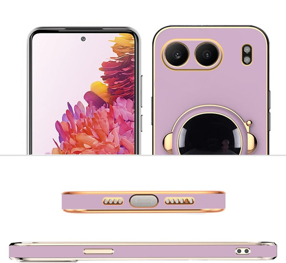 Obal na mobil pre OnePlus Nord 4, Astronaut, fialové