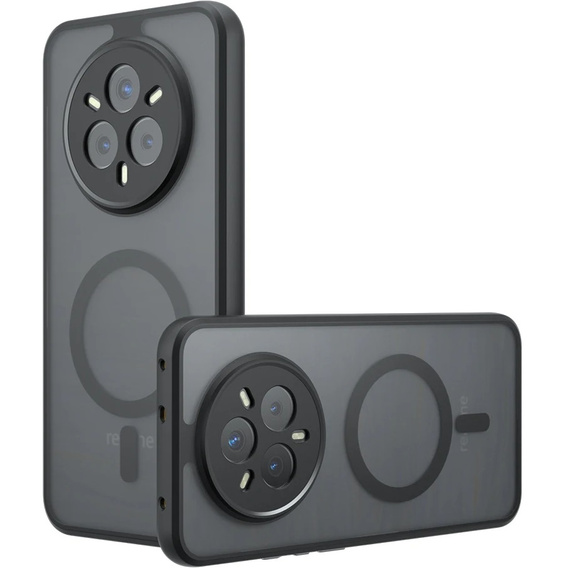 Puzdro pre Realme 14 Pro+ 5G, pre MagSafe, ERBORD Matt Case, čierny