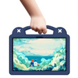 Detské puzdro pre Samsung Tab A8 X200 / X205, Cute Patterns, so stojanom, tmavomodré