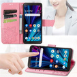 Klapkové puzdro pre T Phone 2 5G, Butterfly, ružové rose gold