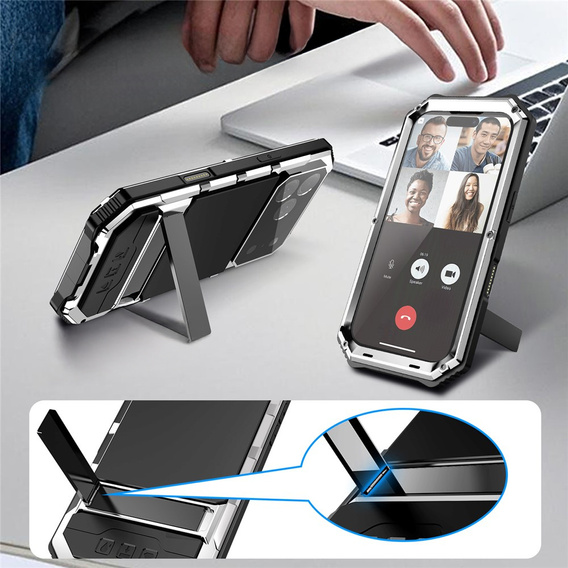 Puzdro R-JUST s podstavcom pre iPhone 17 Pro