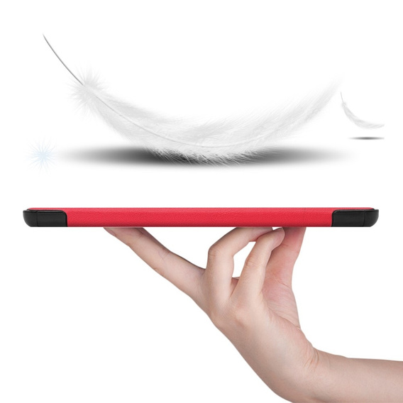 Puzdro pre Samsung Galaxy Tab S9 FE, trojskladové, červené