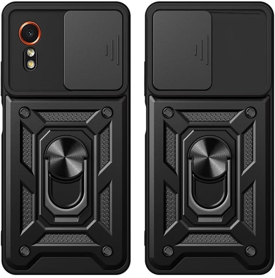 Obal na mobil pre Samsung Galaxy Xcover 7, CamShield Slide, čierne