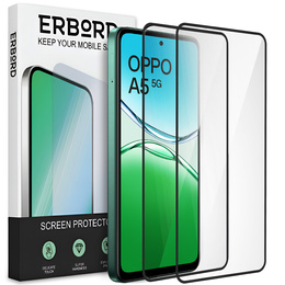 2x tvrdené sklo pre Samsung Galaxy A15 4G / A15 5G / M15, ERBORD 3D pre celý displej