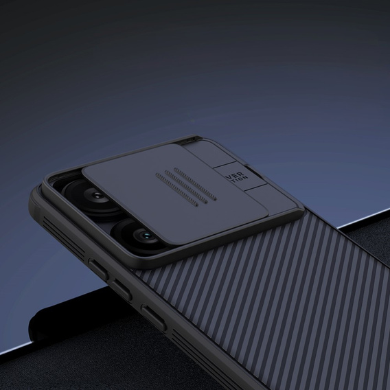 Puzdro pre Xiaomi Poco F6, pancierované Nillkin, CamShield Pro, čierne