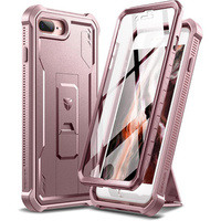 Obrnené puzdro pre iPhone 7 Plus / 8 Plus, Dexnor Full Body, ružové rose gold