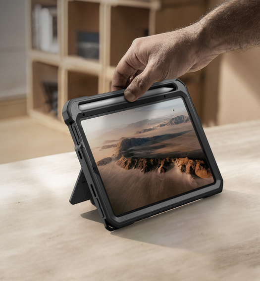 360° puzdro Dexnor s popruhom a držiakom na stylus pre iPad mini 8,3" 2021 (6. generácia) / iPad mini 8,3" 2024 (7. generácia)