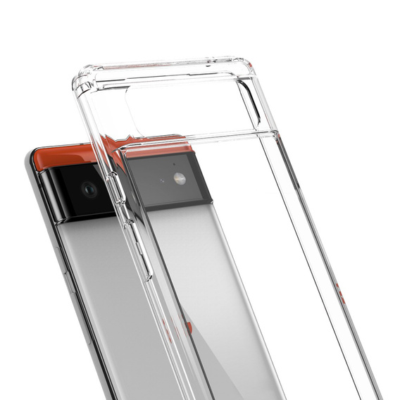 Obal na mobil pre Google Pixel 6, Fusion Hybrid, priehľadné