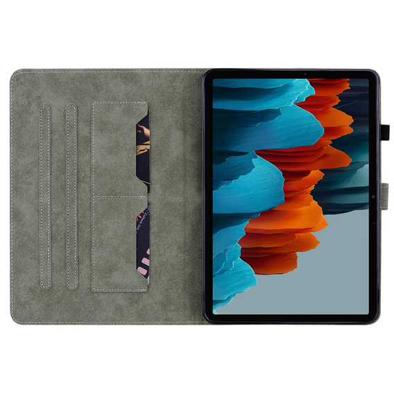 Obal na mobil pre Samsung Galaxy Tab S9, Wallet Pen Slot, modré