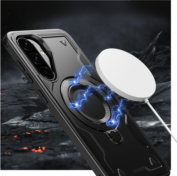 Puzdro pre Samsung Galaxy A26, Military MagSafe, čierne