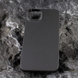 Puzdro pre iPhone 13, Aramid Fiber Cover, čierne