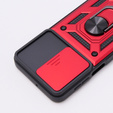 Obal na mobil pre Motorola Moto G54 5G, CamShield Slide, červené