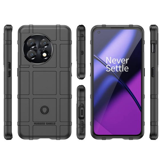 Obal na mobil pre OnePlus 11 5G, Rugged Shield, čierne