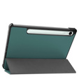 Puzdro pre Samsung Galaxy Tab S9 FE, trojskladové, zelené
