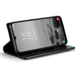 CASEME flipové puzdro pre Samsung Galaxy A34 5G, Waxy Textured, čierne